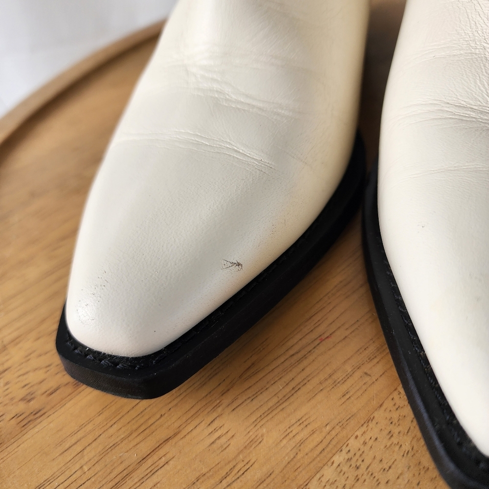 Everlane Western Cream Ankle Boots - Picture 5 of 13